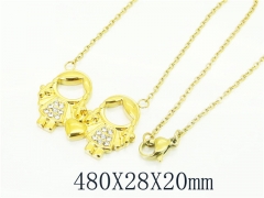 HY Wholesale Necklaces Stainless Steel 316L Jewelry Necklaces-HY91N0132HIL