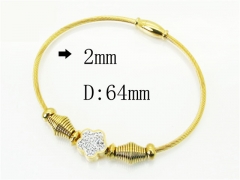 HY Wholesale Bangles Jewelry Stainless Steel 316L Popular Bangle-HY24B0244H6L