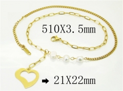 HY Wholesale Necklaces Stainless Steel 316L Jewelry Necklaces-HY43N0136PS