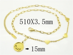 HY Wholesale Necklaces Stainless Steel 316L Jewelry Necklaces-HY43N0135PF