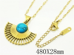 HY Wholesale Necklaces Stainless Steel 316L Jewelry Necklaces-HY43N0101YLL