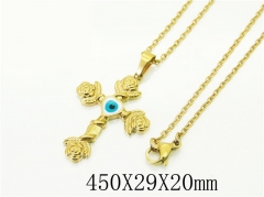 HY Wholesale Necklaces Stainless Steel 316L Jewelry Necklaces-HY24N0134LZ