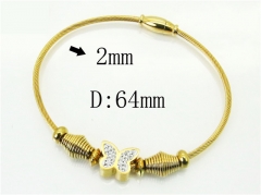 HY Wholesale Bangles Jewelry Stainless Steel 316L Popular Bangle-HY24B0242H6L
