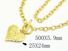 HY Wholesale Necklaces Stainless Steel 316L Jewelry Necklaces-HY91N0122HJW