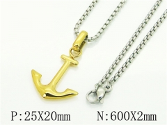 HY Wholesale Necklaces Stainless Steel 316L Jewelry Necklaces-HY41N0287HSS