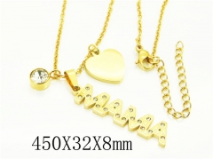 HY Wholesale Necklaces Stainless Steel 316L Jewelry Necklaces-HY45N0002NQ