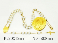 HY Wholesale Necklaces Stainless Steel 316L Jewelry Necklaces-HY76N0639RNL