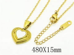 HY Wholesale Necklaces Stainless Steel 316L Jewelry Necklaces-HY43N0112MZ