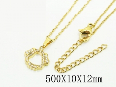 HY Wholesale Necklaces Stainless Steel 316L Jewelry Necklaces-HY12N0663EOL