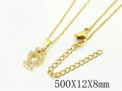HY Wholesale Necklaces Stainless Steel 316L Jewelry Necklaces-HY12N0658XOL