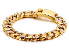 HY Wholesale Bracelets Jewelry 316L Stainless Steel Bracelets Jewelry-HY0150B0545