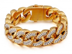 HY Wholesale Bracelets Jewelry 316L Stainless Steel Bracelets Jewelry-HY0150B1547