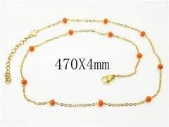 HY Wholesale Necklaces Stainless Steel 316L Jewelry Necklaces-HY39N0779OC