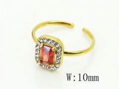 HY Wholesale Rings Jewelry Stainless Steel 316L Rings-HY15R2762BKO