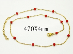HY Wholesale Necklaces Stainless Steel 316L Jewelry Necklaces-HY39N0776OB