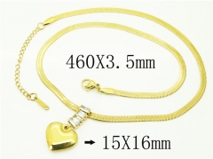 HY Wholesale Necklaces Stainless Steel 316L Jewelry Necklaces-HY80N0889NE