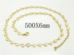 HY Wholesale Necklaces Stainless Steel 316L Jewelry Necklaces-HY39N0738PB