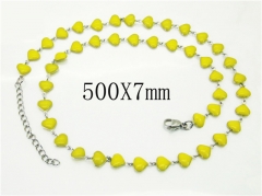 HY Wholesale Necklaces Stainless Steel 316L Jewelry Necklaces-HY39N0733OT