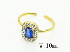 HY Wholesale Rings Jewelry Stainless Steel 316L Rings-HY15R2761YKO