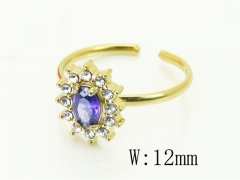 HY Wholesale Rings Jewelry Stainless Steel 316L Rings-HY15R2776TKO