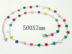 HY Wholesale Necklaces Stainless Steel 316L Jewelry Necklaces-HY39N0803OB