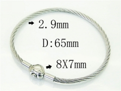 HY Wholesale Bangles Jewelry Stainless Steel 316L Popular Bangle-HY51B0277HLQ