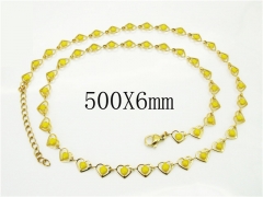 HY Wholesale Necklaces Stainless Steel 316L Jewelry Necklaces-HY39N0740PE