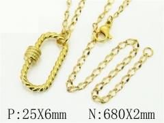 HY Wholesale Necklaces Stainless Steel 316L Jewelry Necklaces-HY32N0937FNL