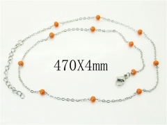 HY Wholesale Necklaces Stainless Steel 316L Jewelry Necklaces-HY39N0787NR
