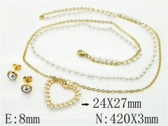 HY Wholesale Jewelry Set 316L Stainless Steel jewelry Set-HY67S0029PE