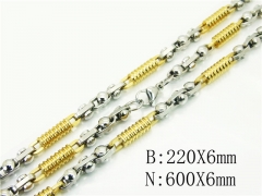 HY Wholesale Stainless Steel 316L Necklaces Bracelets Sets-HY55S0892IIU