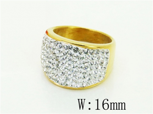 HY Wholesale Rings Jewelry Stainless Steel 316L Rings-HY16R0586HGG