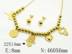 HY Wholesale Jewelry Set 316L Stainless Steel jewelry Set-HY67S0030PW