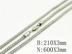 HY Wholesale Stainless Steel 316L Necklaces Bracelets Sets-HY12S1369IKC