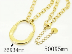 HY Wholesale Necklaces Stainless Steel 316L Jewelry Necklaces-HY80N0895HEL