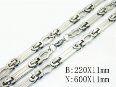 HY Wholesale Stainless Steel 316L Necklaces Bracelets Sets-HY55S0902HMW