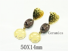 HY Wholesale Earrings 316L Stainless Steel Earrings Jewelry-HY92E0189HIX