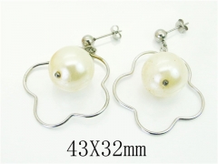 HY Wholesale Earrings 316L Stainless Steel Earrings Jewelry-HY64E0537KW