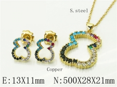 HY Wholesale Jewelry Set 316L Stainless Steel jewelry Set-HY21S0415IHW