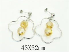 HY Wholesale Earrings 316L Stainless Steel Earrings Jewelry-HY64E0535KF