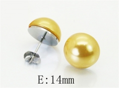 HY Wholesale Earrings 316L Stainless Steel Earrings Jewelry-HY64E0504KG