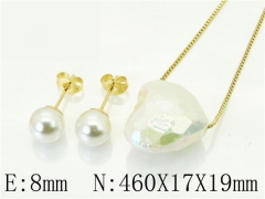 HY Wholesale Jewelry Set 316L Stainless Steel jewelry Set-HY45S0052DNL