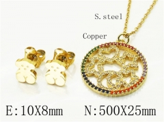 HY Wholesale Jewelry Set 316L Stainless Steel jewelry Set-HY21S0413IHR