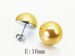 HY Wholesale Earrings 316L Stainless Steel Earrings Jewelry-HY64E0503KB