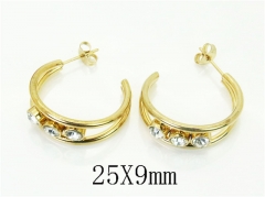 HY Wholesale Earrings 316L Stainless Steel Earrings Jewelry-HY80E1060LS