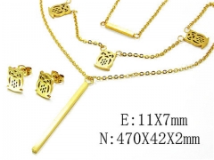 HY Wholesale Jewelry Set 316L Stainless Steel jewelry Set-HY12S0693HIF