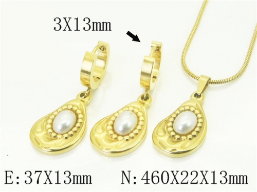 HY Wholesale Jewelry Set 316L Stainless Steel jewelry Set-HY32S0121HKZ