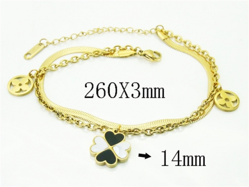 HY Wholesale Bracelets 316L Stainless Steel Jewelry Bracelets-HY80B1884ML