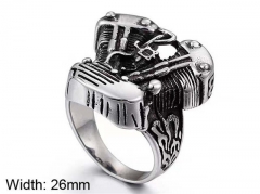 HY Wholesale Popular Rings Jewelry Stainless Steel 316L Rings-HY0150R0384