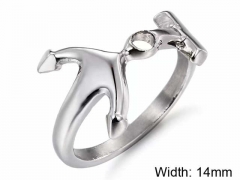 HY Wholesale Popular Rings Jewelry Stainless Steel 316L Rings-HY0150R0146